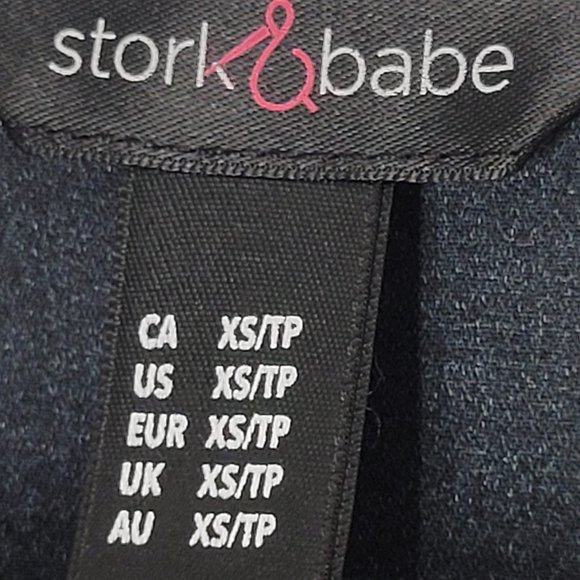 Stork & Babe Maternity Floral Print Sleeveless V-Neck Summer Casual Blouse XS - Picture 3 of 9